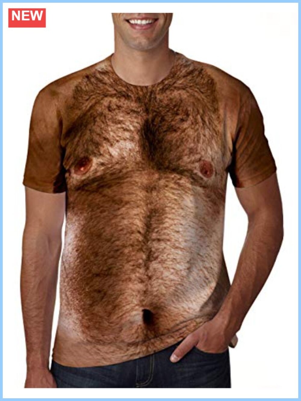 Mens 3D Creative Print Crewneck T-Shirt Halloween Costume Top